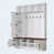 Blanc / noyer foncé