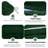 24 x 28 In Patio Furniture Cushions set of 4, Fade Resistant Outdoor Seat Cushions with 4 pairs of Ties, Deep Seat Cushion for Seat Patio Chairs, Rattan Furniture, Wicker Seating, outdoor Adirondack Chair,Dark Green-123270804-123270798