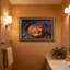 Cadre mural vintage orné de citrouille lumineuse – Cadre doré décoratif pour œuvres d'art.-83222543