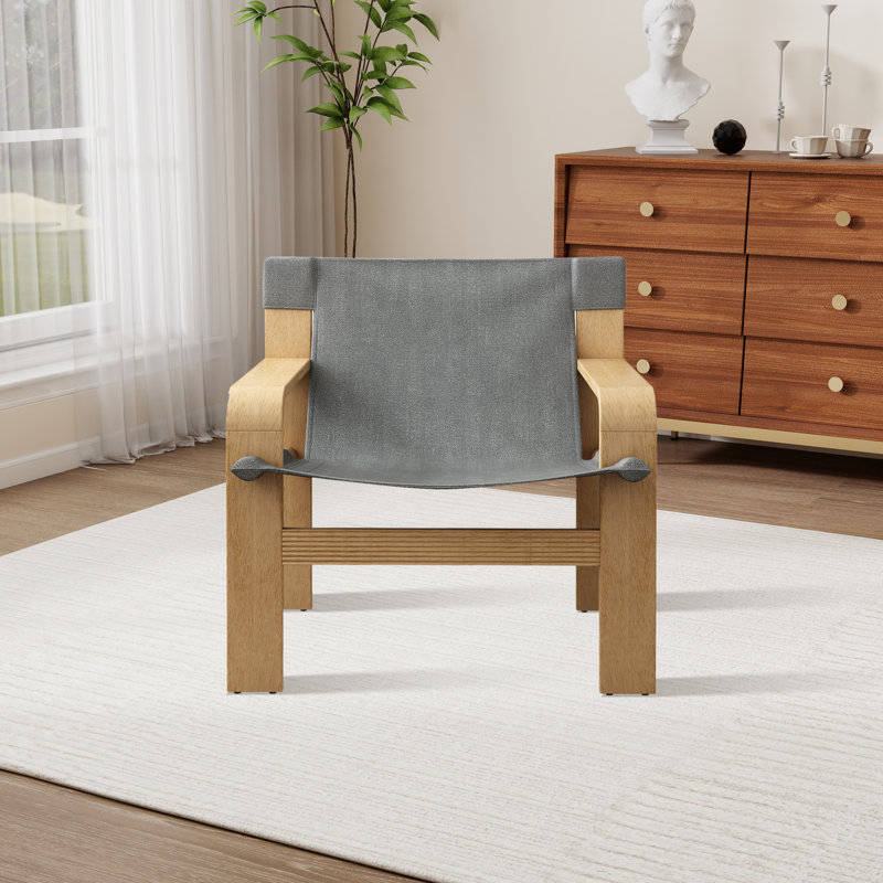 Ebern Designs 30" W Solid Wood Mid-century Accent Armchair - Wayfair Canada