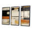 Modernisme orange noir beige - ensemble de décoration murale abstrait-504528818-504528812