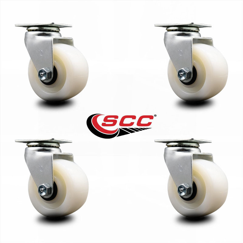 Nylon Caster with Roller Bearings