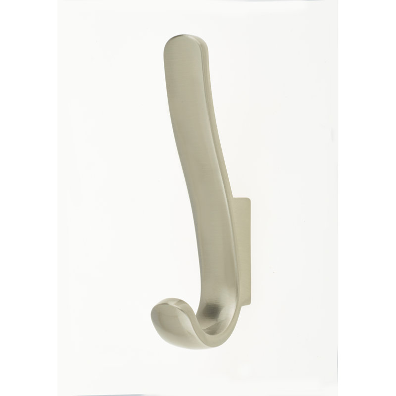 Shelese Metal Wall Wall Hook, Brushed Nickel