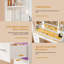 Dressing Table with RGB LED Mirror & Charging Station, Vanity Table with 7 Drawers and 2 Usb Ports