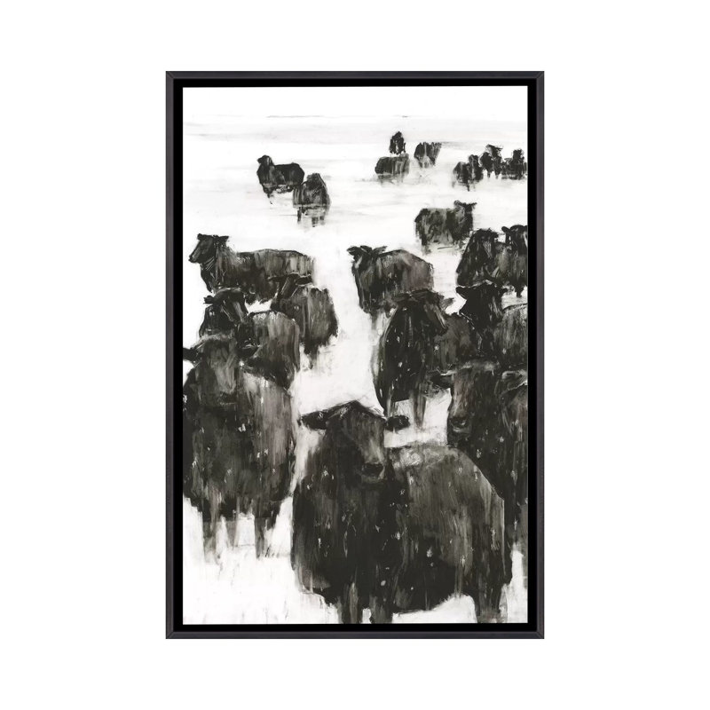 Reproduction d’art, "Winter coat I" par Ethan Harper, H 40 po x l 26 po x P 1,5 po, Pas de tapis