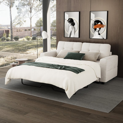 Pull-Out Sleeper Sofa Bed Loveseat Couch