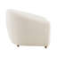 Fauteuil à boucles Luisa Reaon, ivoire