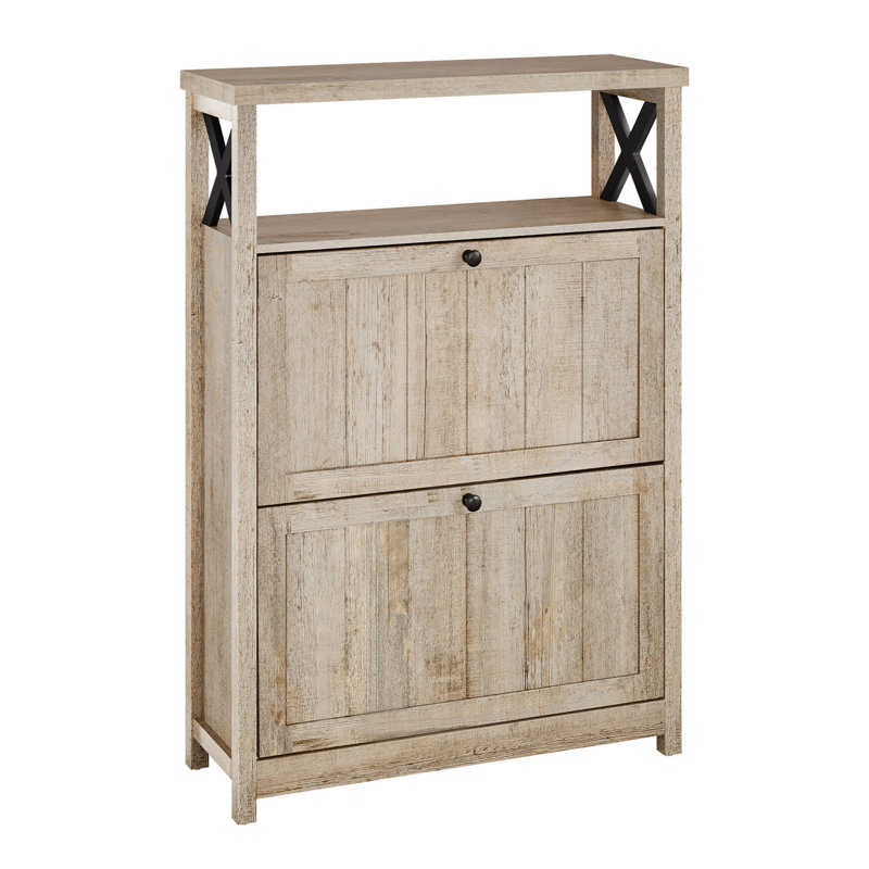 Armoire de rangement à chaussures Herik , Bois