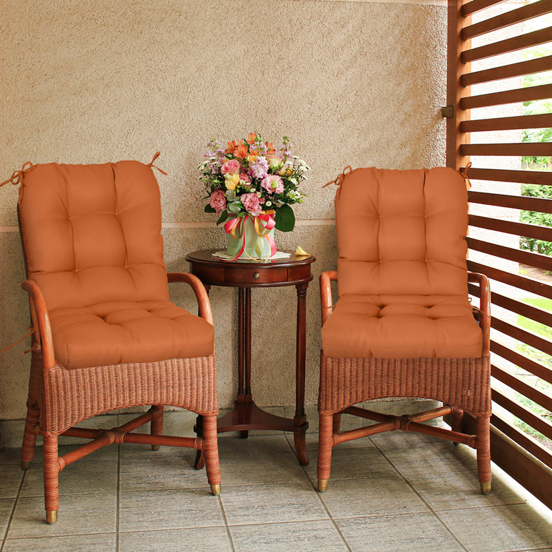 Indoor/Outdoor Seat/Back Cushion, Burnt Orange