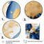 «Dark Blue and Gold Strokes», art encadré «Fractals»-1646620926-1646620804