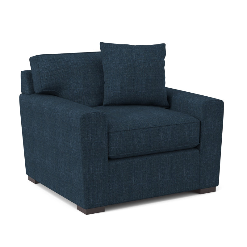 Fauteuil en polyester l 42 po Zinah, Vibe tranquille chenille