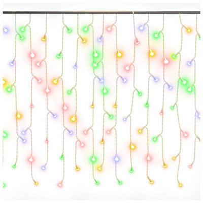 LED Curtain Icicle Lights Outdoor Xmas Hanging Lights with 8 Models