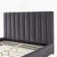Grand lit gris foncé-46505206