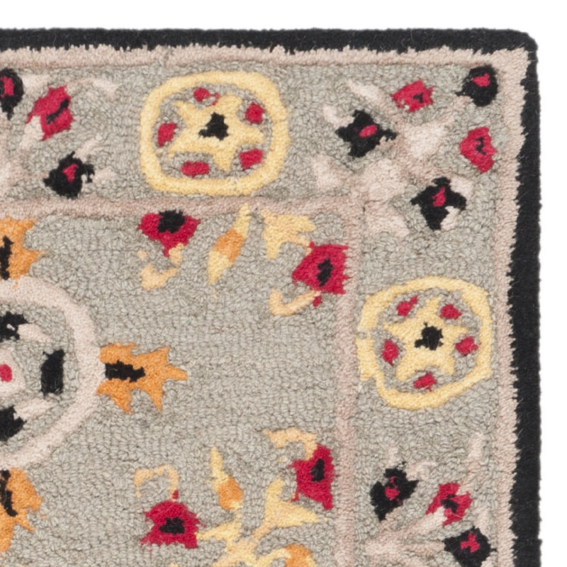 Tapis floral en laine touffeté à la main Eatonville, Rectangulaire 3 pi x 5 pi