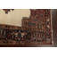 Tapis antique à teinture végétale 7 x 8 po