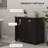 Dual Tilt Out Laundry Hamper Cabinet, Bathroom Storage Cabinet With 2-Compartment Hamper, Modern  Floor Cabinet For Washroom, Black