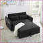 Canapé-lit 2-en-1 réglable 3 en 1 avec port USB, velours doux pour le salon Chambre à coucher | Velours | Bois | Dossier rembourré-1495182817