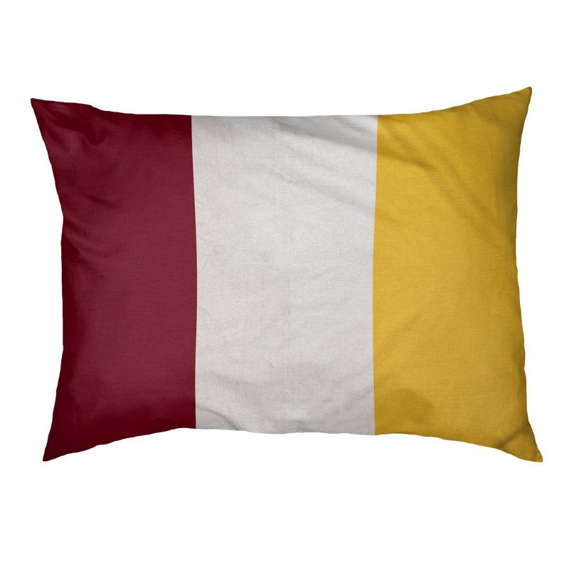 Coussin Louisville, Marron et jaune, Très grand (l 50 po x P 40 po x H 7 po)