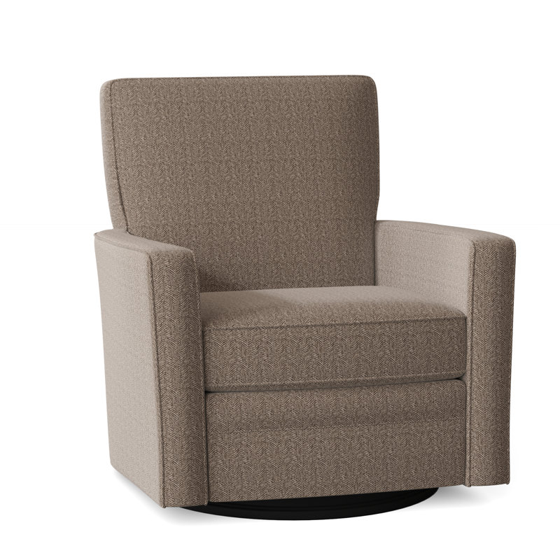 Invitation Swivel Glider, Beantown 41 Taupe Performance Chenille, Yes