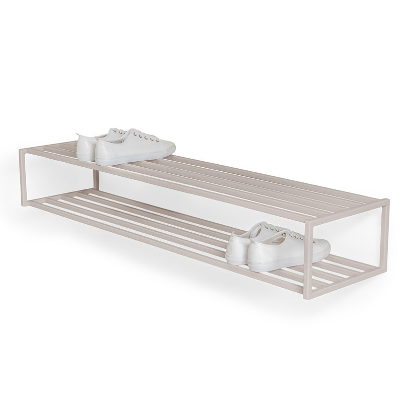 School 20 Pair Shoe Rack, Silky Taupe