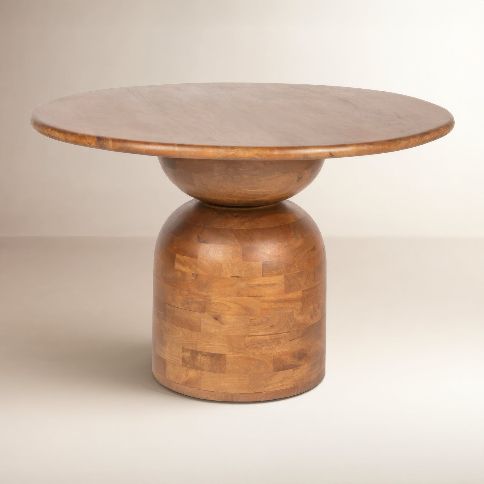 Kashida 47" Mango Dining Table, Walnut