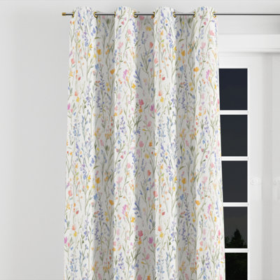 Rideaux à motif floral - Rideau à œillets Boho Bonadie - 1 panneau