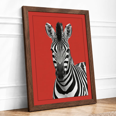 Zebra Bold Modern - Framed Print