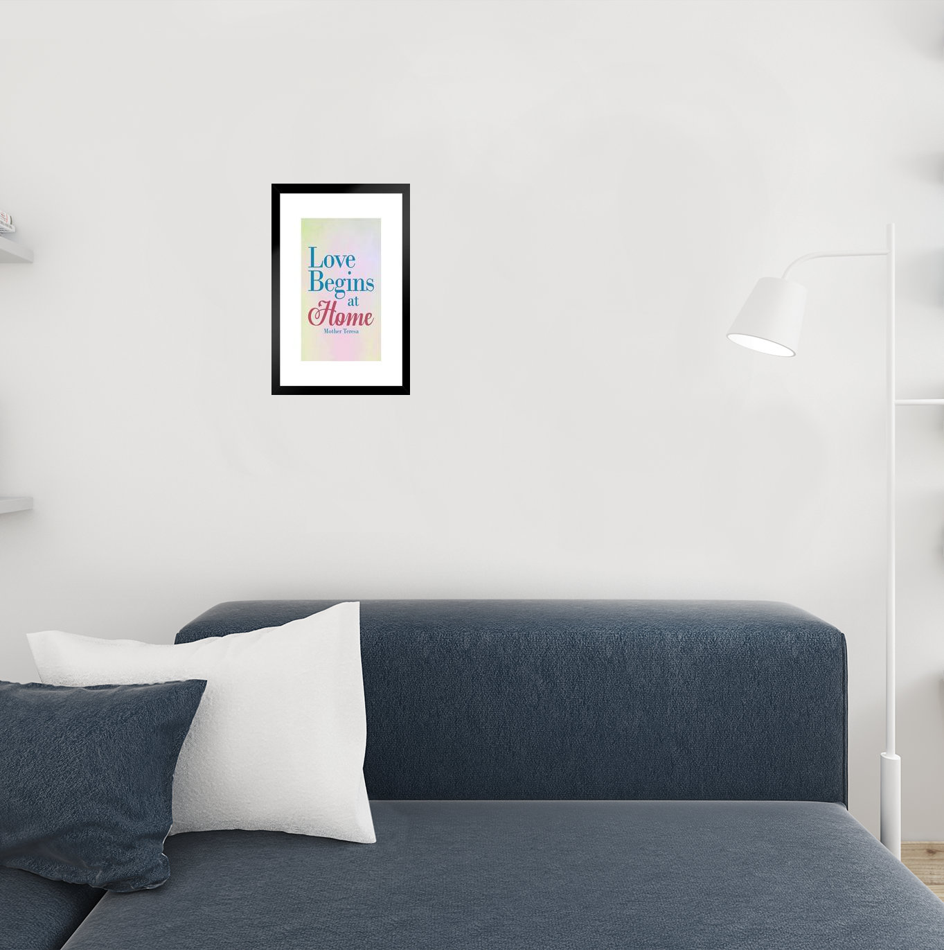 Trinx Mother Teresa Love Begins At Home Blue Famous Motivational