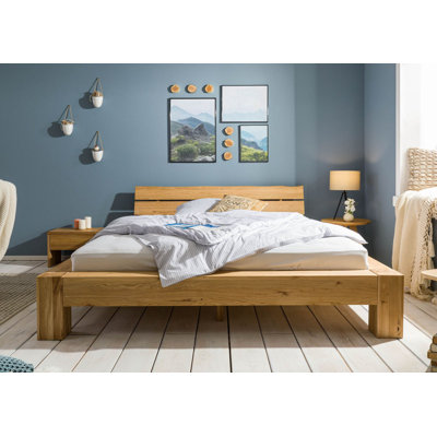 Solid Wood Bed Stockholm Wild Oak