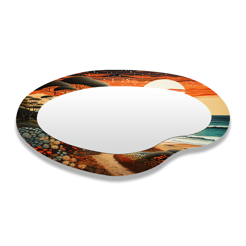 Miroir mural asymétrique nautique majestueux