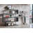 Buck II Clear Glass, Chrome High Gloss Finish Writing Desk With Shelf-145847712