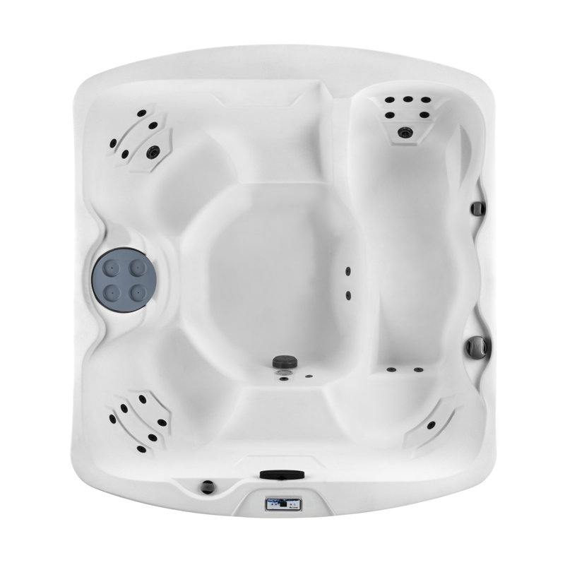 Lifesmart Arctic White 5-Person 23-Jet Spa with LED Light