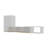100.8'' W Stretchable L-Shaped TV Stand Console Table With Flip Down Cabinet Doors And Multiple Open Shelves(75.2'' W To 100.8'' W)