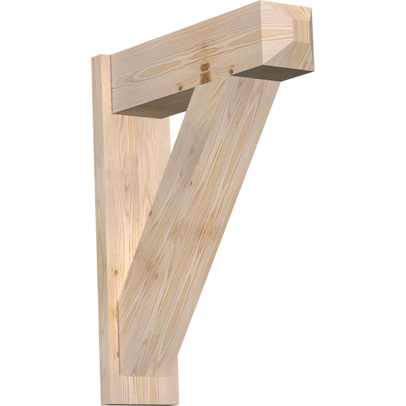 Artisan traditionnel en bois rustique, Sapin Douglas de 7 1/2 po (lisse), P 26 po x H 32 po