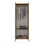 Armoire 2 portes avec système de garde-robe, tringle à suspendre et tablette de rangement, armoire moderne pour l'organisation de la chambre à coucher