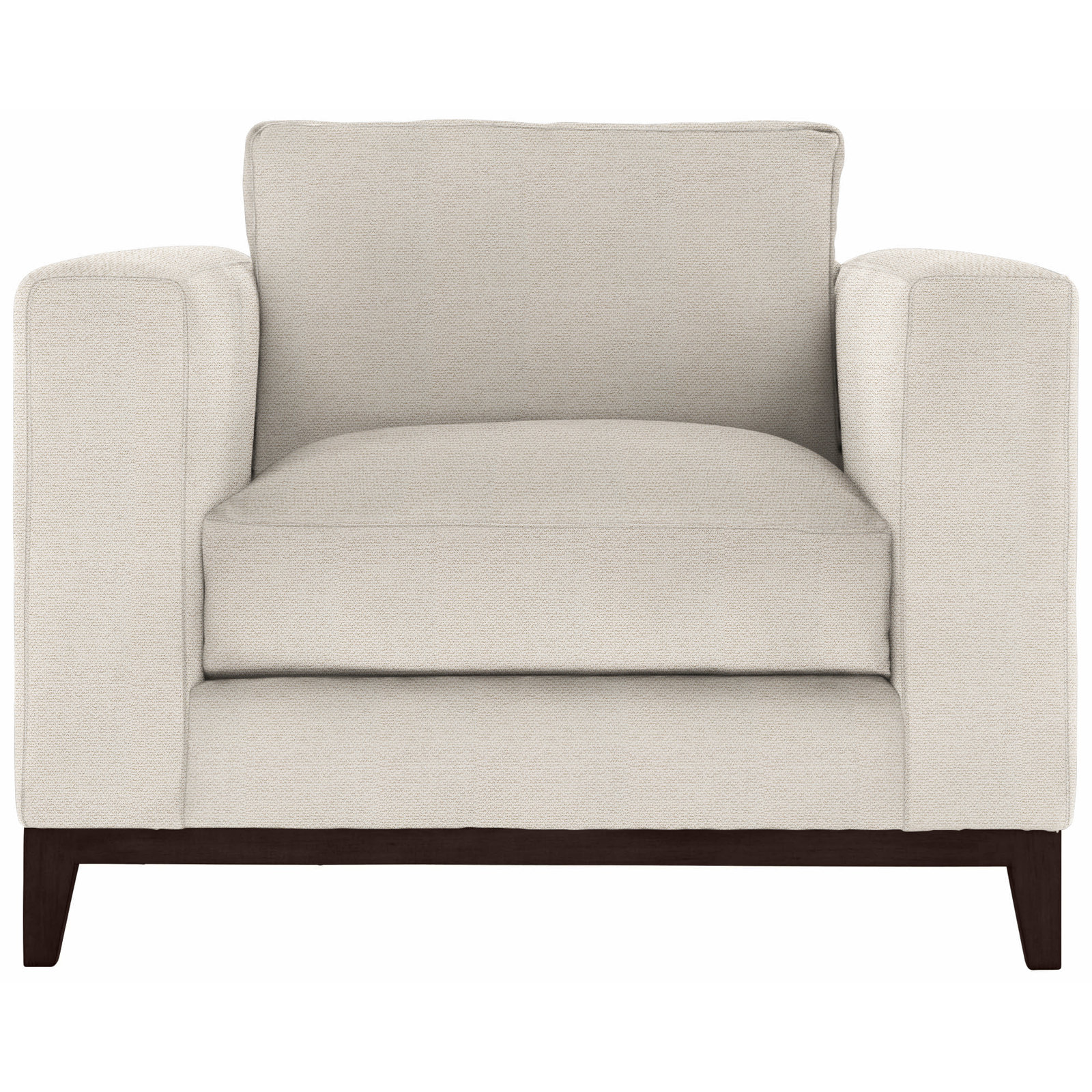 Noel Upholstered Armchair, Cream Chenille 1345-002, Mocha