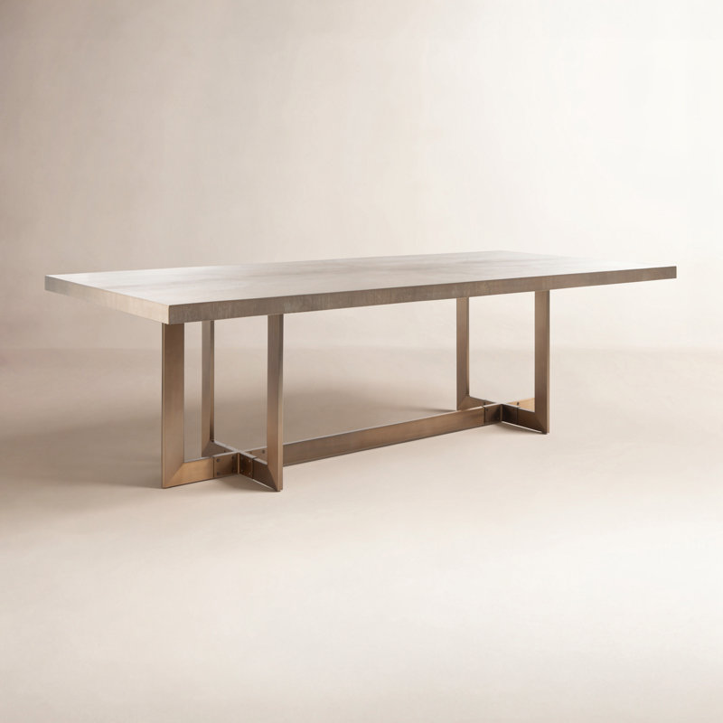 Borne Metal Base Dining Table