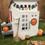 KidKraft Modern Outdoor Wooden Playhouse for Kids - 158 cm Tall - Includes Kitchen, Mailbox, and Grill Set - Natural-126105970