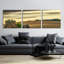 «Abandone» épique par Don Schwartz, ensemble d'art mural en verre acrylique, ensemble de 3 pièces-102010198