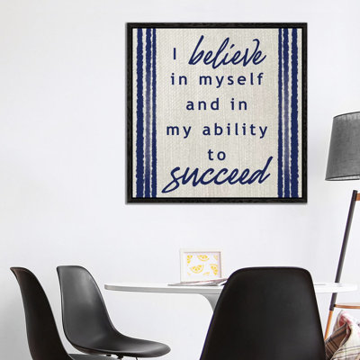 Belief In Success by Marcus Prime - Print on Canvas