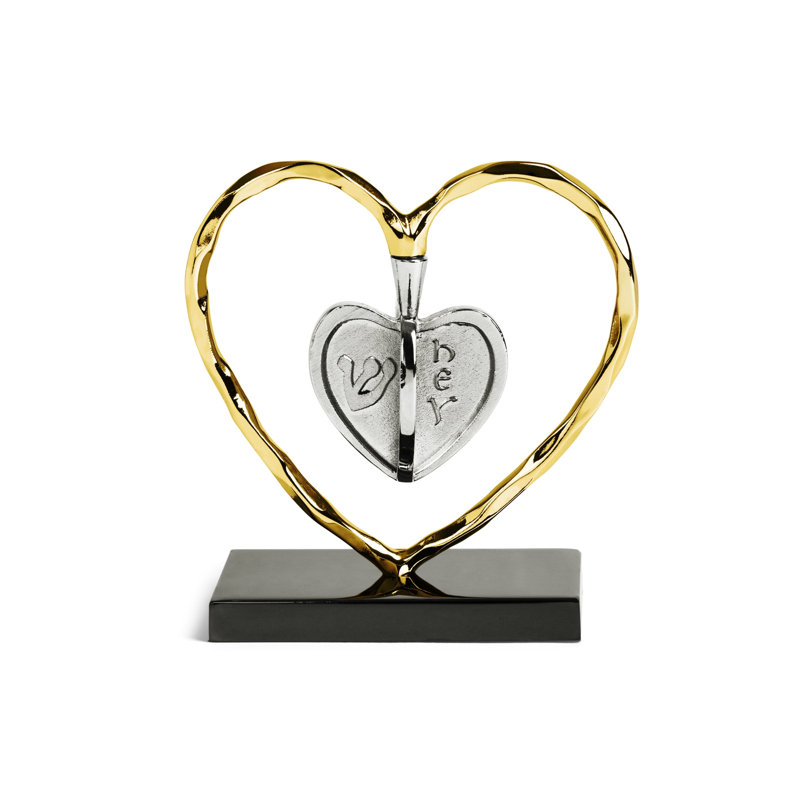 Heart Dreidel Sculpture