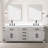 Laurel 84 in W x 22 in D Double Bath Vanity Top-82319310-82319311