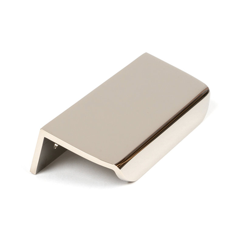 Polished Nickel 50Mm Moore Edge Pull, 7 cm, Polished Nickel