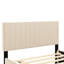 Lit tapissier beige avec lit gigogne simple - et plateforme pleine grandeur fiable en tissu réfléchissant dissipant la chaleur-711624380-711624383