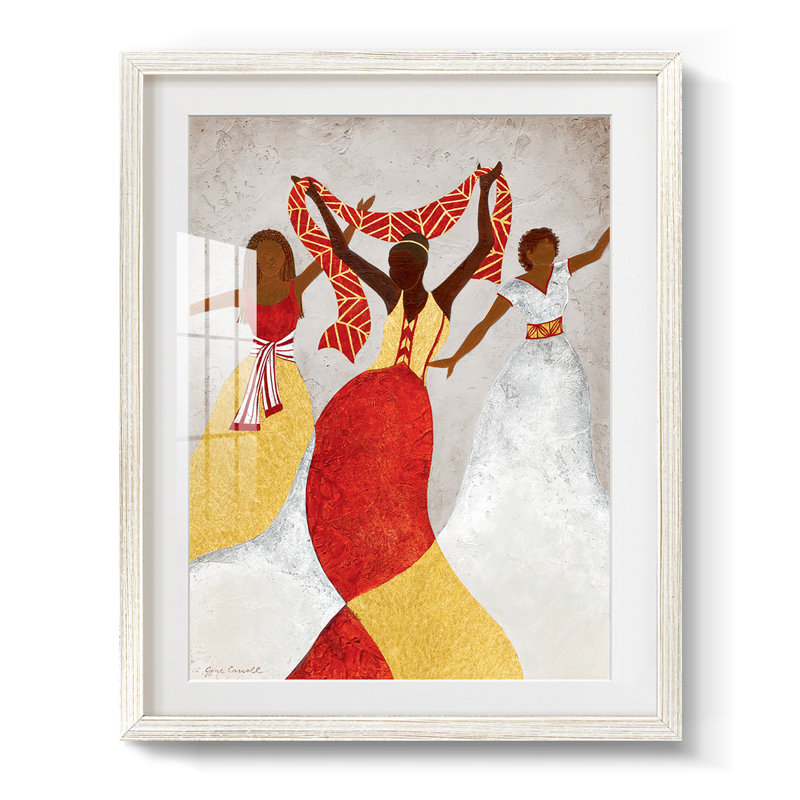 Rythme doré - impression encadrée, H 28,5 po x l 20,5 po, Blanc