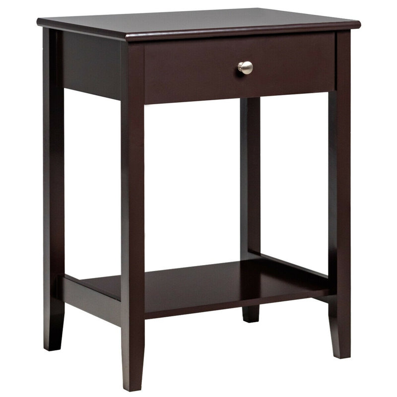 Adris 18.5'' W Nightstand, Brown