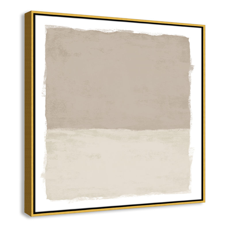 «Silent Sands I» par Natalie Carpentieri, H 31,5 po x l 31,5 po, Doré
