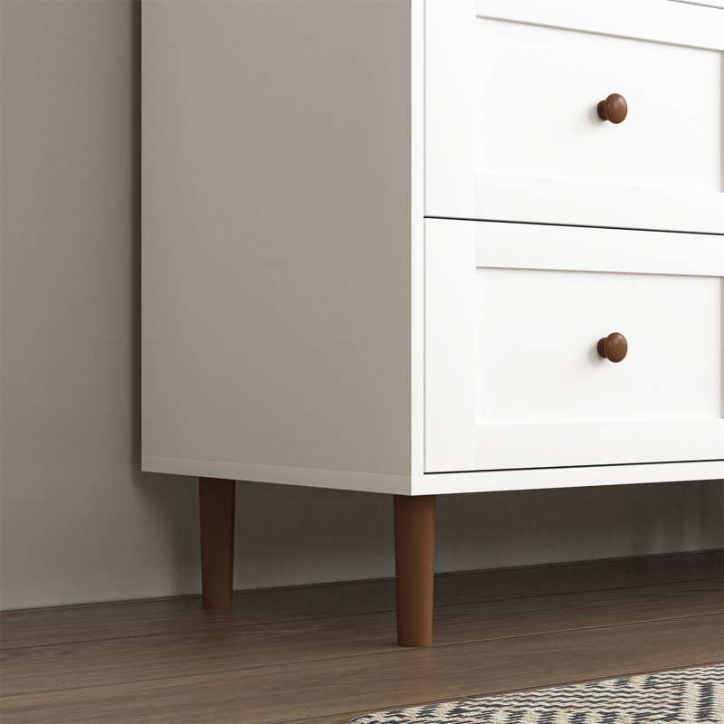 White MDF Display Storage Cabinet