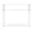 Acrylic Console Table, Clear Narrow Entryway Table with Storage Shelves