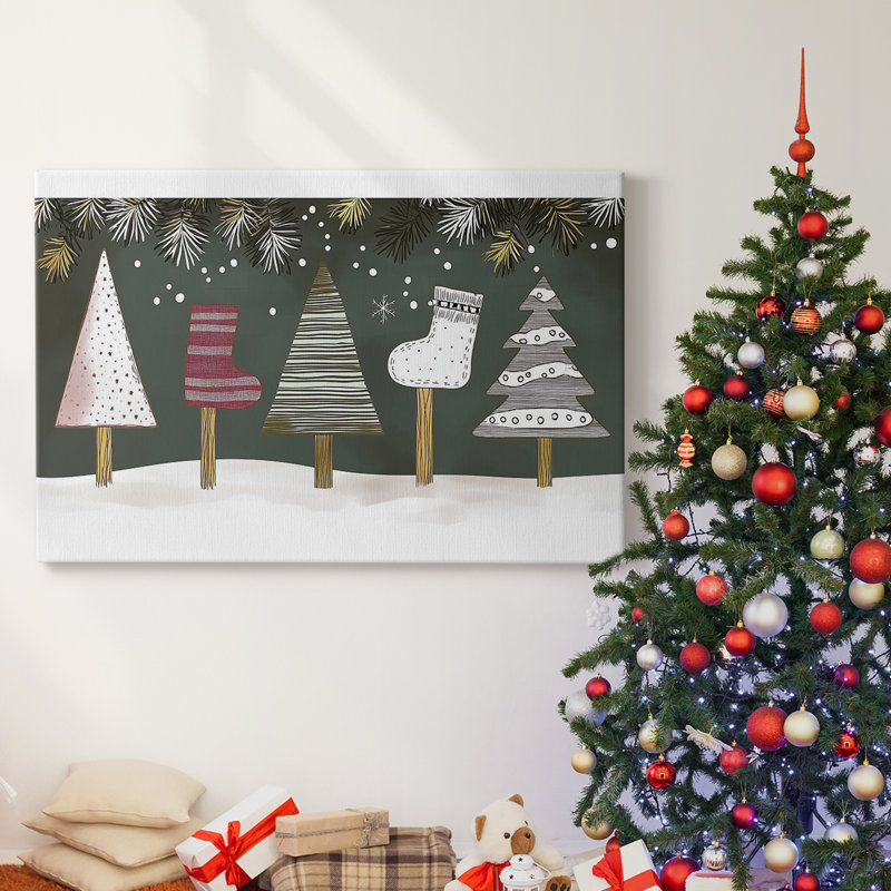 Christmas Holiday Arts - Toile tendue avec châssis XMA171398, H 8 po x l 12 po